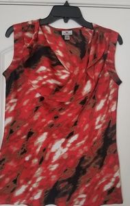 Multi colored sleeveless blouse